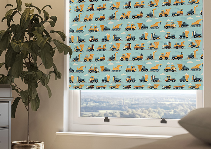 Construction Crew, Digger - Twist&Fit Roller Blind - Image 5
